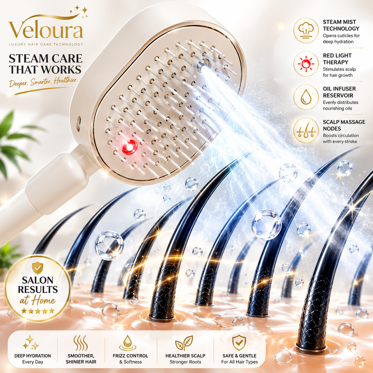 Veloura SteamBrush Pro